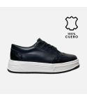 Zapatilla Puro Cuero 1125Negro