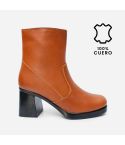 Botin Puro Cuero 1164 Caramelo