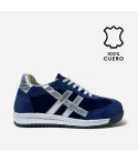 Zapatilla Puro Cuero 1167 Azul