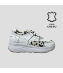 Zapatilla Puro Cuero 1176Blanco