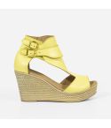 Sandalia Puro Cuero 401 - AMARILLO
