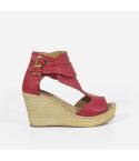 Sandalia Puro Cuero 401 - ROJO