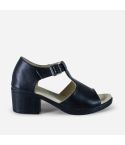 Sandalia Puro Cuero 1130 - Negro