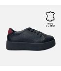 Zapatilla Puro Cuero 656 neg