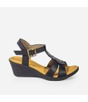 Sandalia Puro Cuero 745 - Negro