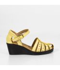 Sandalia Puro Cuero 752 - AMARILLO