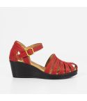 Sandalia Puro Cuero 752 - ROJO