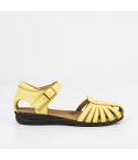 Sandalia Puro Cuero 765 - AMARILLO