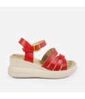Sandalia Puro Cuero 769  -  Rojo