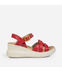 Sandalia Puro Cuero 770 -  Rojo