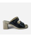 Sandalia Puro Cuero 1136 - Negro