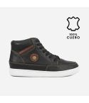 Zapatilla Puro Cuero 828 Negro