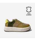 Zapatilla Puro Cuero 841 Natural