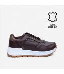 Zapatilla Puero Cuero 842 Pv