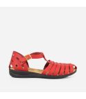 Sandalia Puro Cuero 850 - ROJO