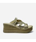 Sandalia Puro Cuero 858 Dorado