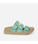 Sandalia Puro Cuero  859 - Verde Menta