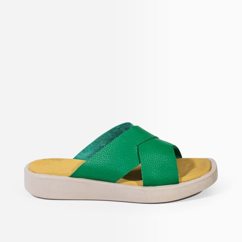 Sandalia Puro Cuero 1004 - Verde