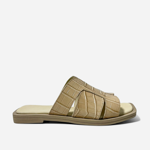 Sandalia Puro Cuero 1005 Beige
