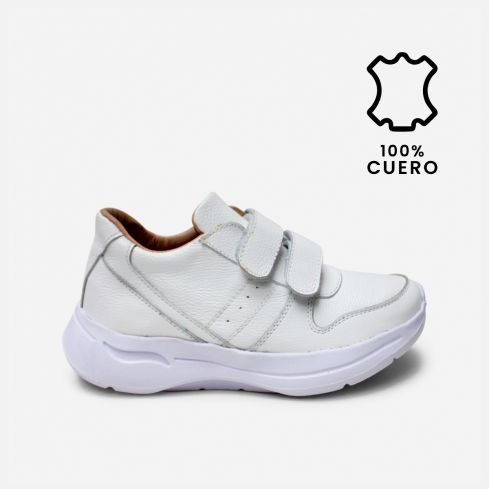 Zapatilla Escolar Puro Cuero 1057-3