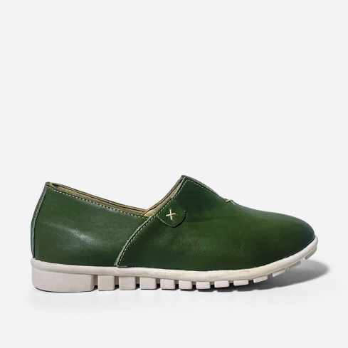 Mocasín Puro Cuero 1063 Verde