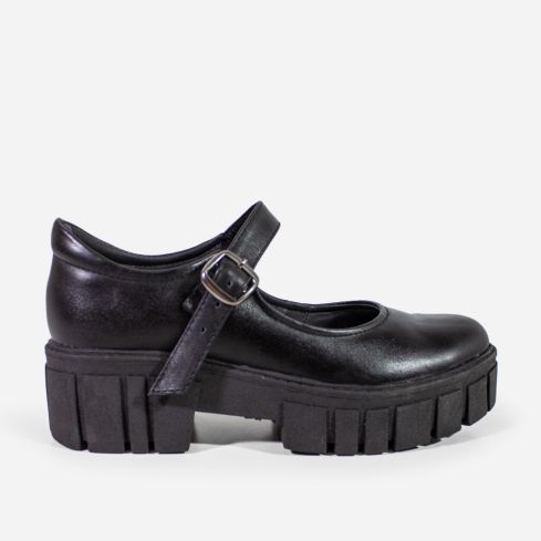 Zapato Puro Cuero 1078 A -  Negro