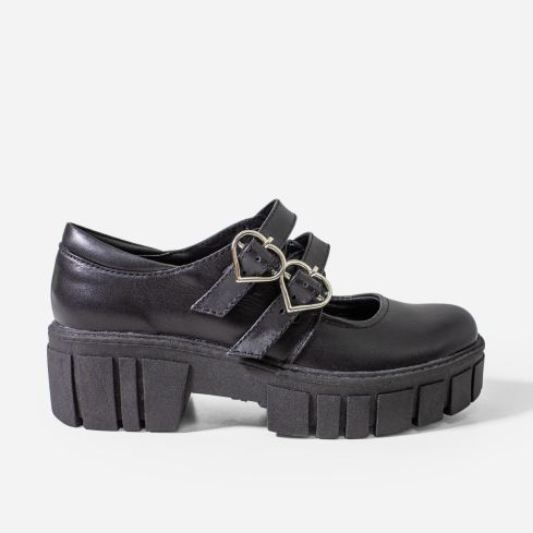 Zapato Puro Cuero 1105 -  Negro