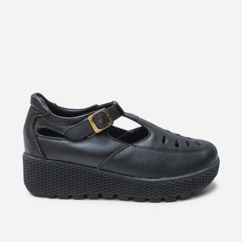 Zapato Puro Cuero 1108 Negro