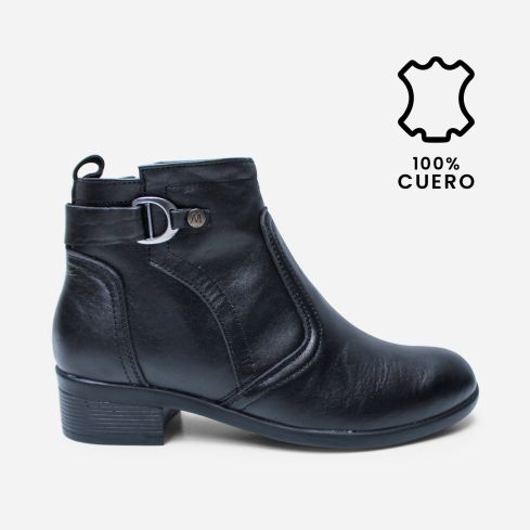 Botin Puro Cuero 1153 Negro TA