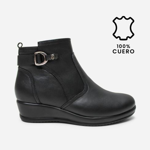 Botin Puro Cuero 1153 Negro