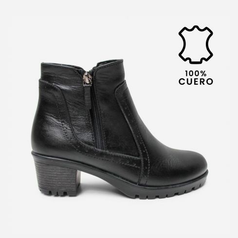 Botin Puro Cuero 1162 Negro