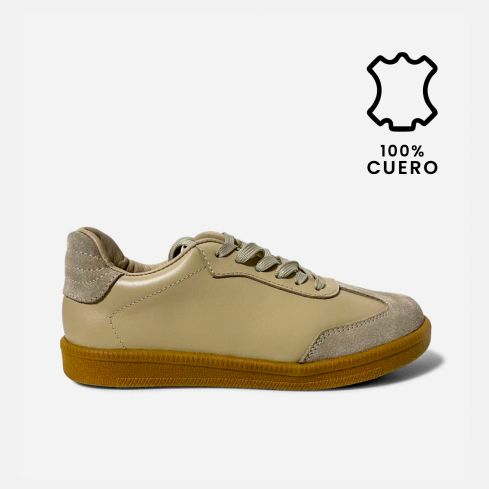 Zapatilla Puro Cuero 1165 Olivo