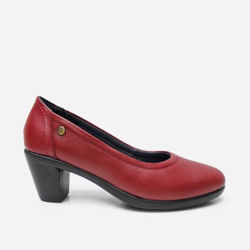 Zapato Puro Cuero 1166 Rojo