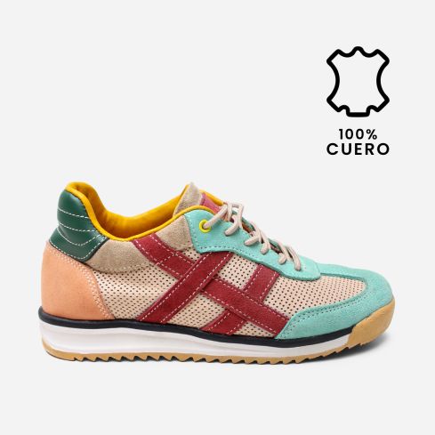 Zapatilla Puro Cuero 1167 Multicolor