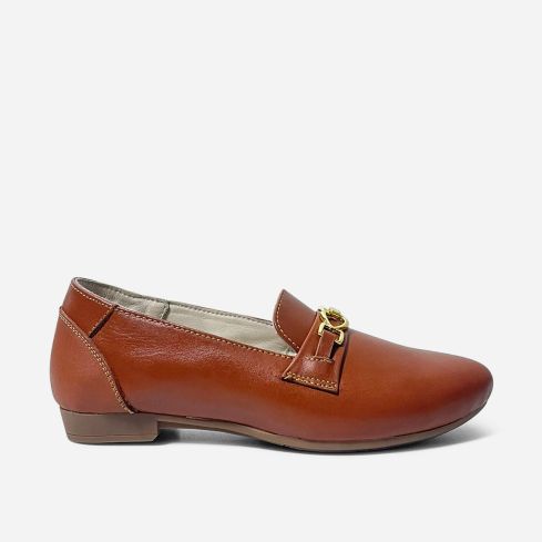Mocasín Puro Cuero 1175 Caramelo