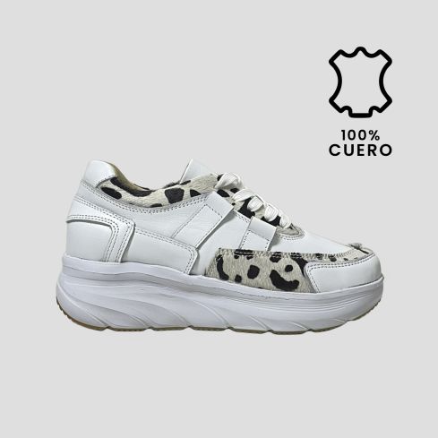 Zapatilla Puro Cuero 1176Blanco