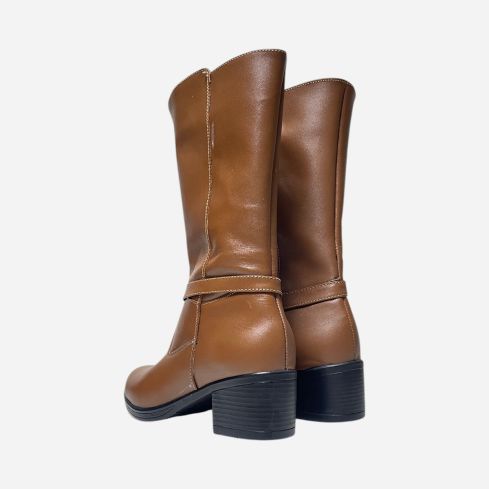 Botin Puro Cuero 1201 Caramelo