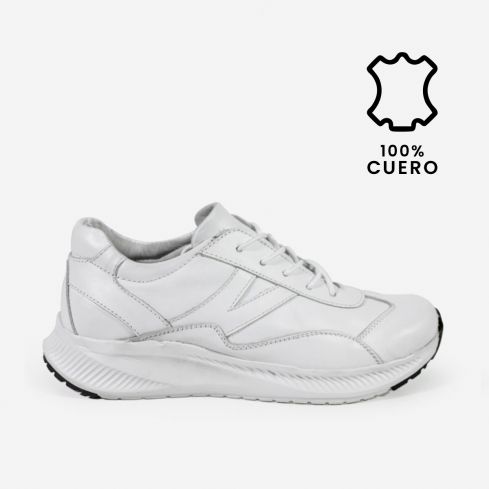 zapatilla  Puro Cuero  425 -  Blanco