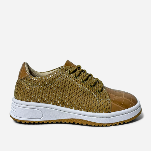 Zapatilla Puro Cuero 656 Croco