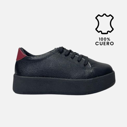 Zapatilla Puro Cuero 656 neg