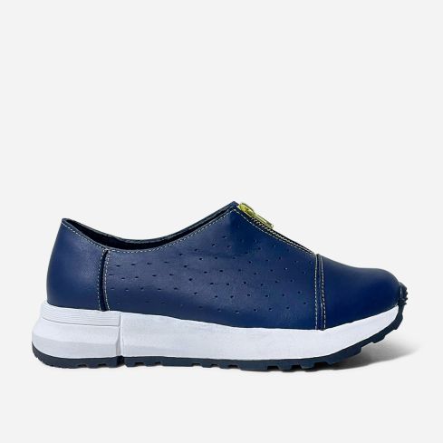 Zapato Puro Cuero 685 Azul