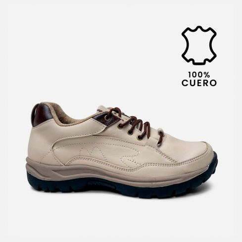 Zapatilla Puro Cuero 729 Hueso