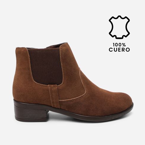 Botin Puro Cuero 732 Marrón