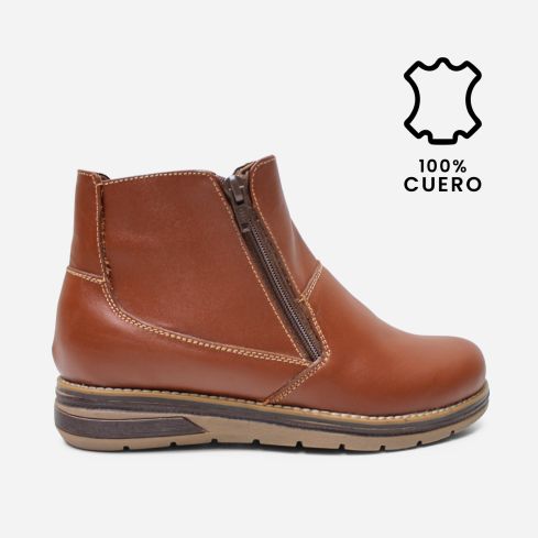 Botin Puro Cuero 790 Caramelo