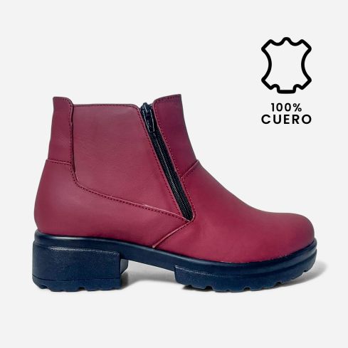 Botin Puro Cuero 790 Vino PU