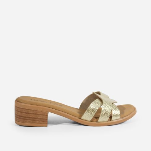 Sandalia Puro Cuero 812 - Dorado