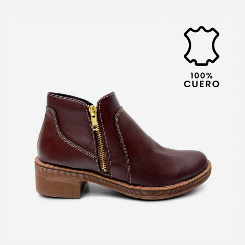Botin Puro Cuero 837 Marrón