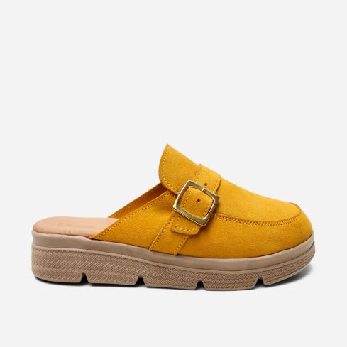 Mocasín Puro Cuero 852 Mostaza