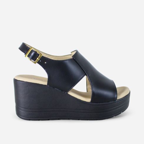 Sandalia Puro Cuero 847- Negro