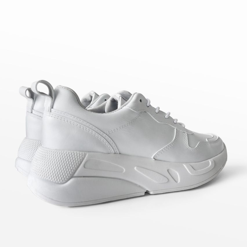 zapatilla  Puro Cuero  1102 -  Blanco